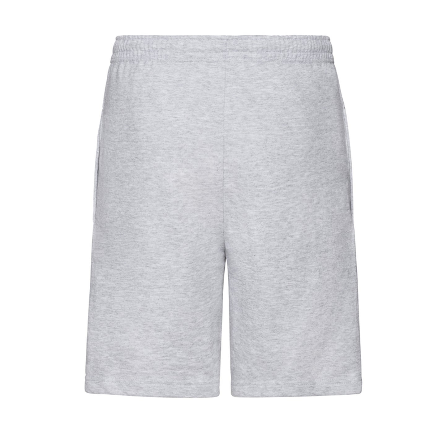 Heather Grey - Back - Fruit Of The Loom Mens Iconic 195 Jersey Shorts