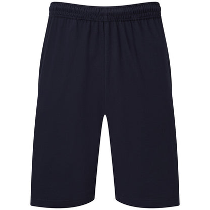 Deep Navy - Front - Fruit Of The Loom Mens Iconic 195 Jersey Shorts