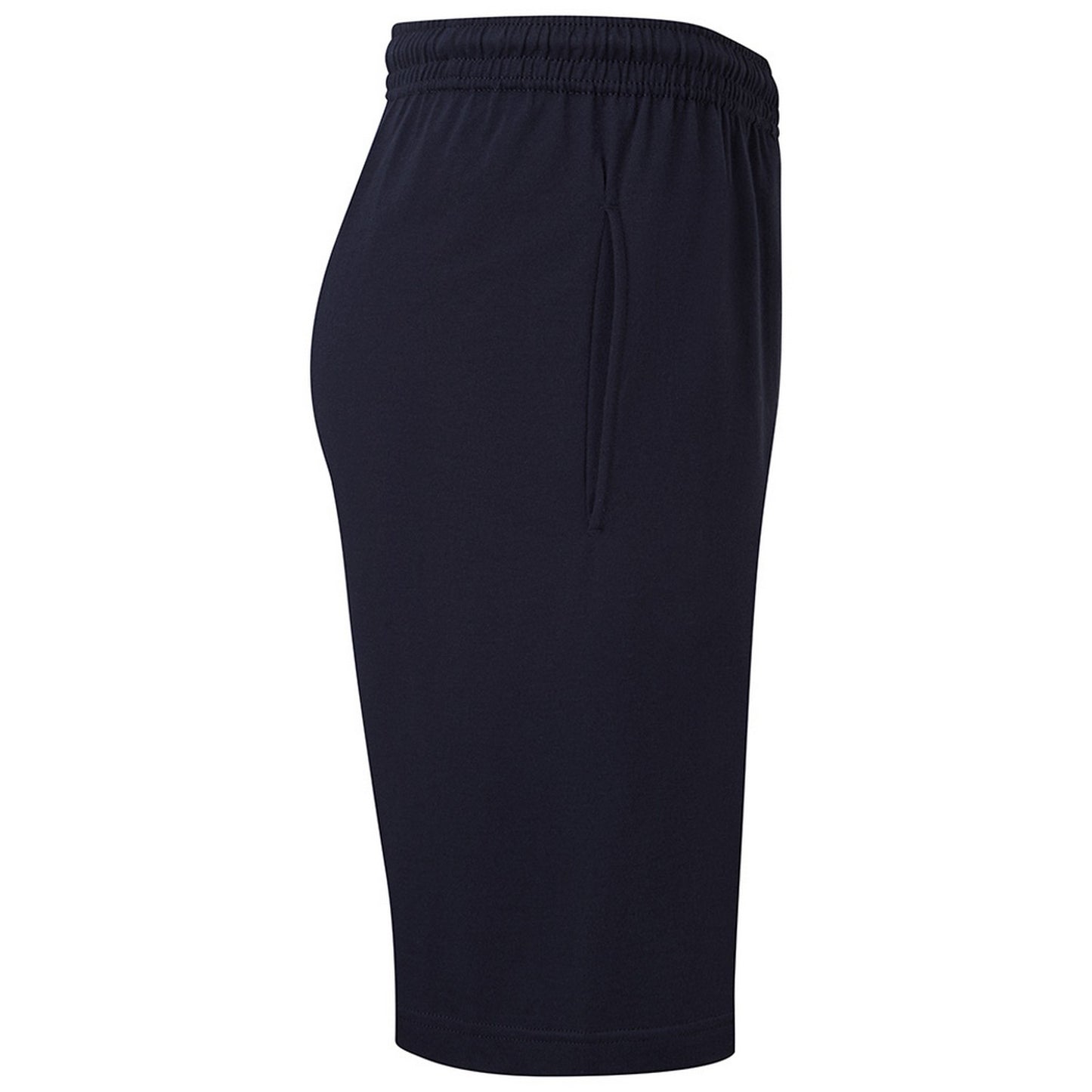 Deep Navy - Side - Fruit Of The Loom Mens Iconic 195 Jersey Shorts