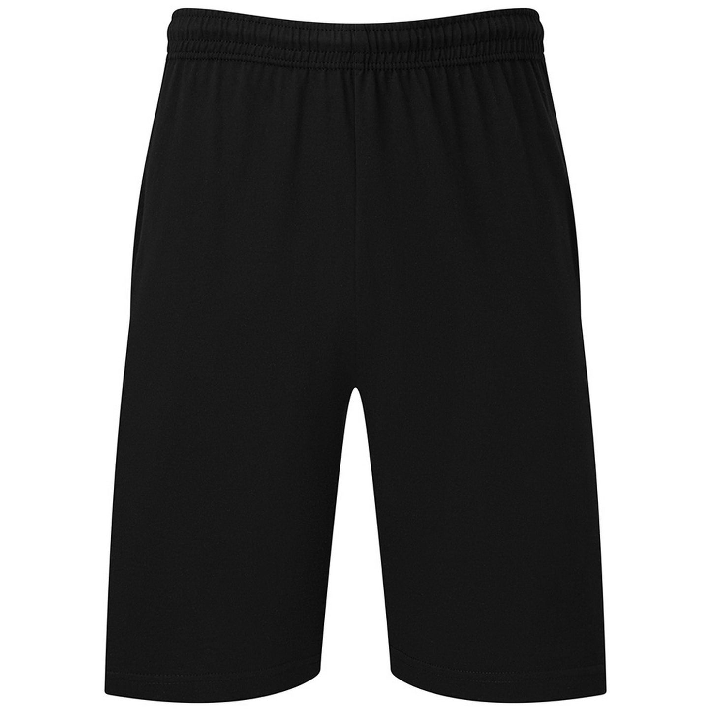Black - Front - Fruit Of The Loom Mens Iconic 195 Jersey Shorts