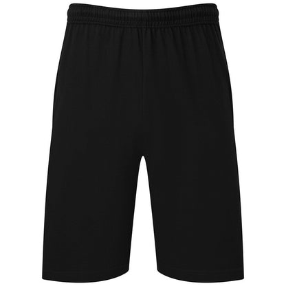 Black - Front - Fruit Of The Loom Mens Iconic 195 Jersey Shorts