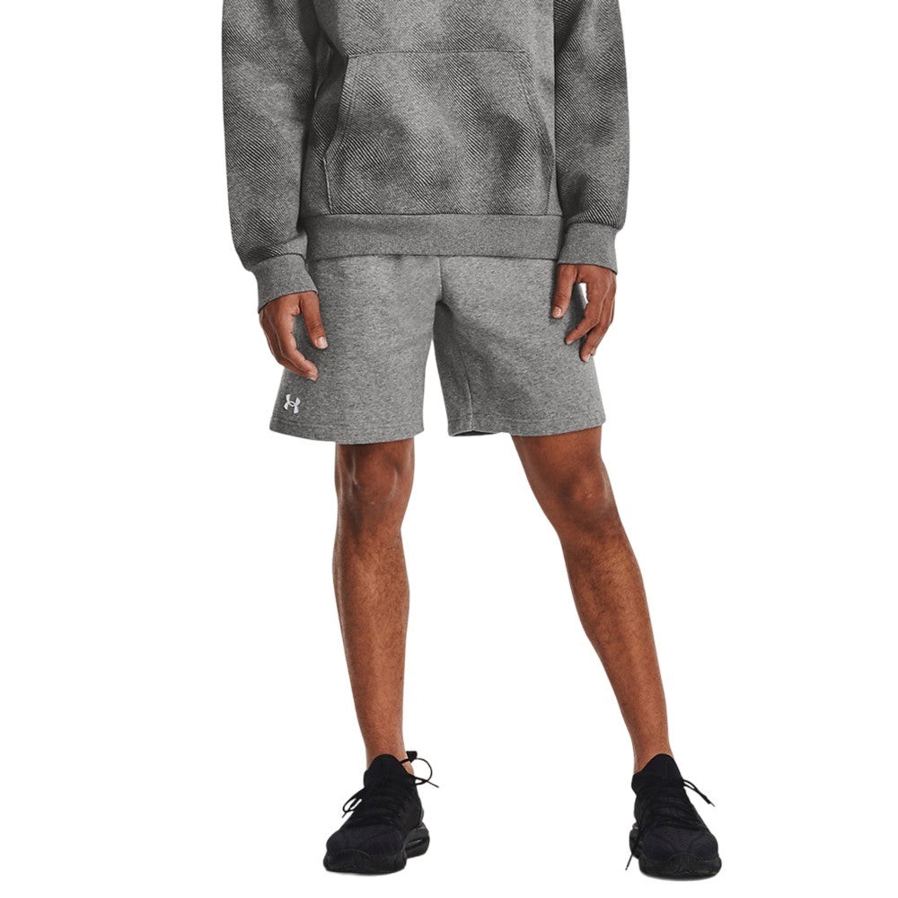Castle Rock-White - Side - Under Armour Mens Rival Fleece Shorts