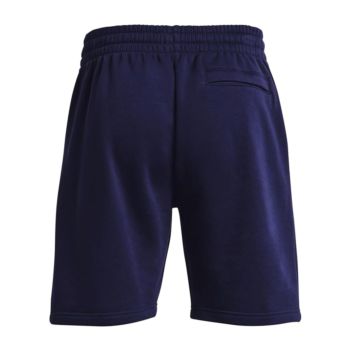 Midnight Navy-White - Back - Under Armour Mens Rival Fleece Shorts