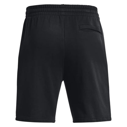 Black-White - Back - Under Armour Mens Rival Fleece Shorts