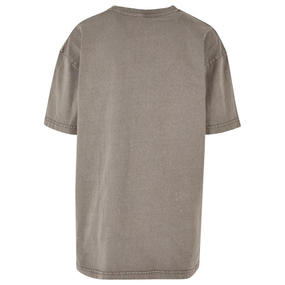 Asphalt - Back - Build Your Brand Womens-Ladies Acid Wash Oversized T-Shirt