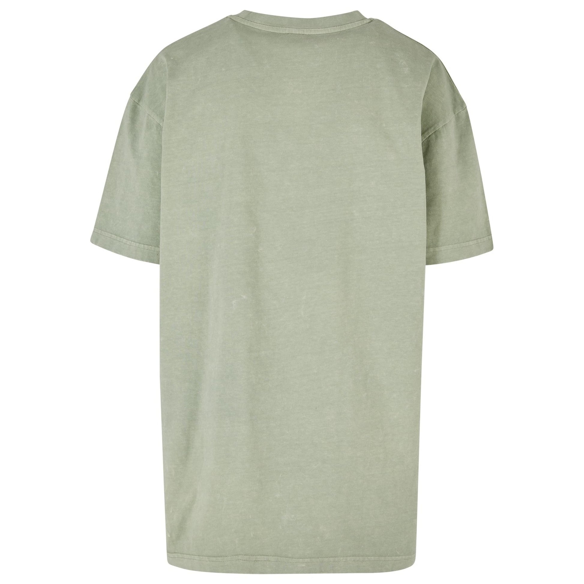 Soft Salvia - Back - Build Your Brand Womens-Ladies Acid Wash Oversized T-Shirt