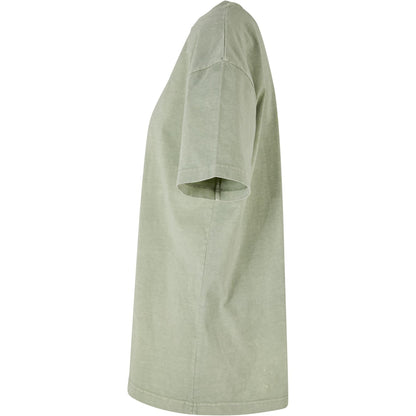 Soft Salvia - Lifestyle - Build Your Brand Womens-Ladies Acid Wash Oversized T-Shirt