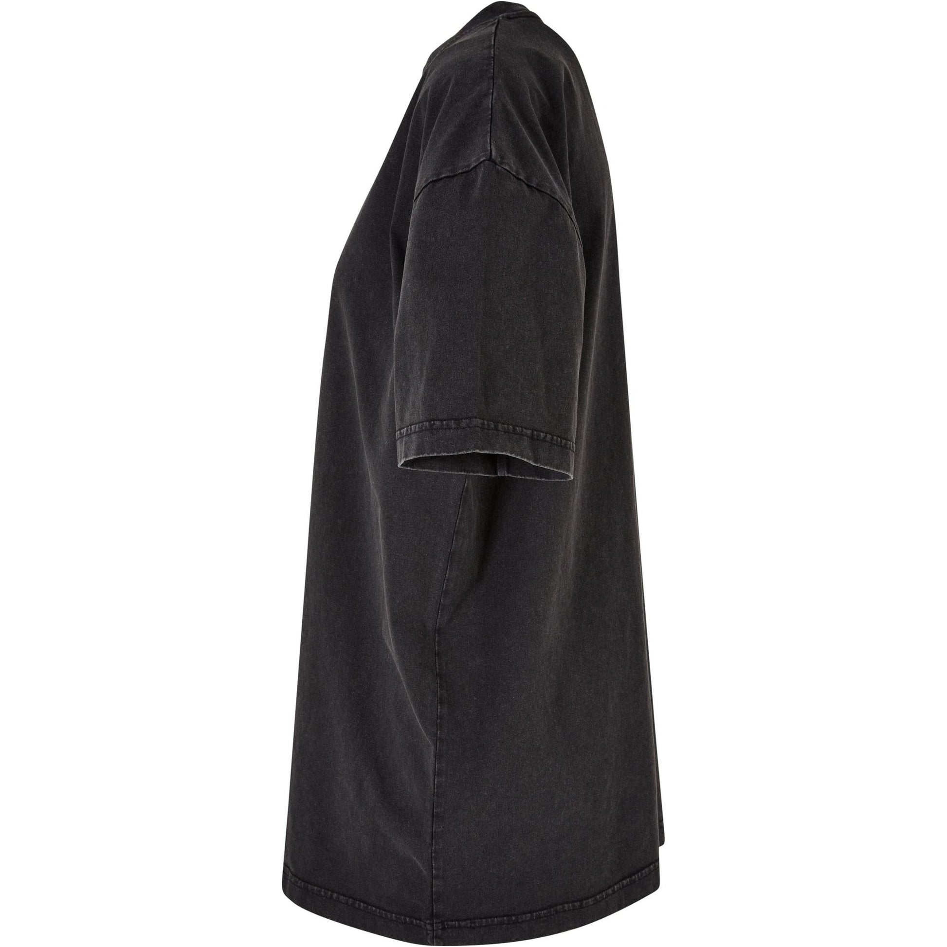 Black - Lifestyle - Build Your Brand Womens-Ladies Acid Wash Oversized T-Shirt