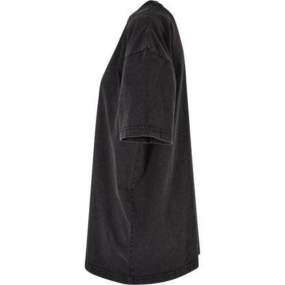 Black - Lifestyle - Build Your Brand Womens-Ladies Acid Wash Oversized T-Shirt