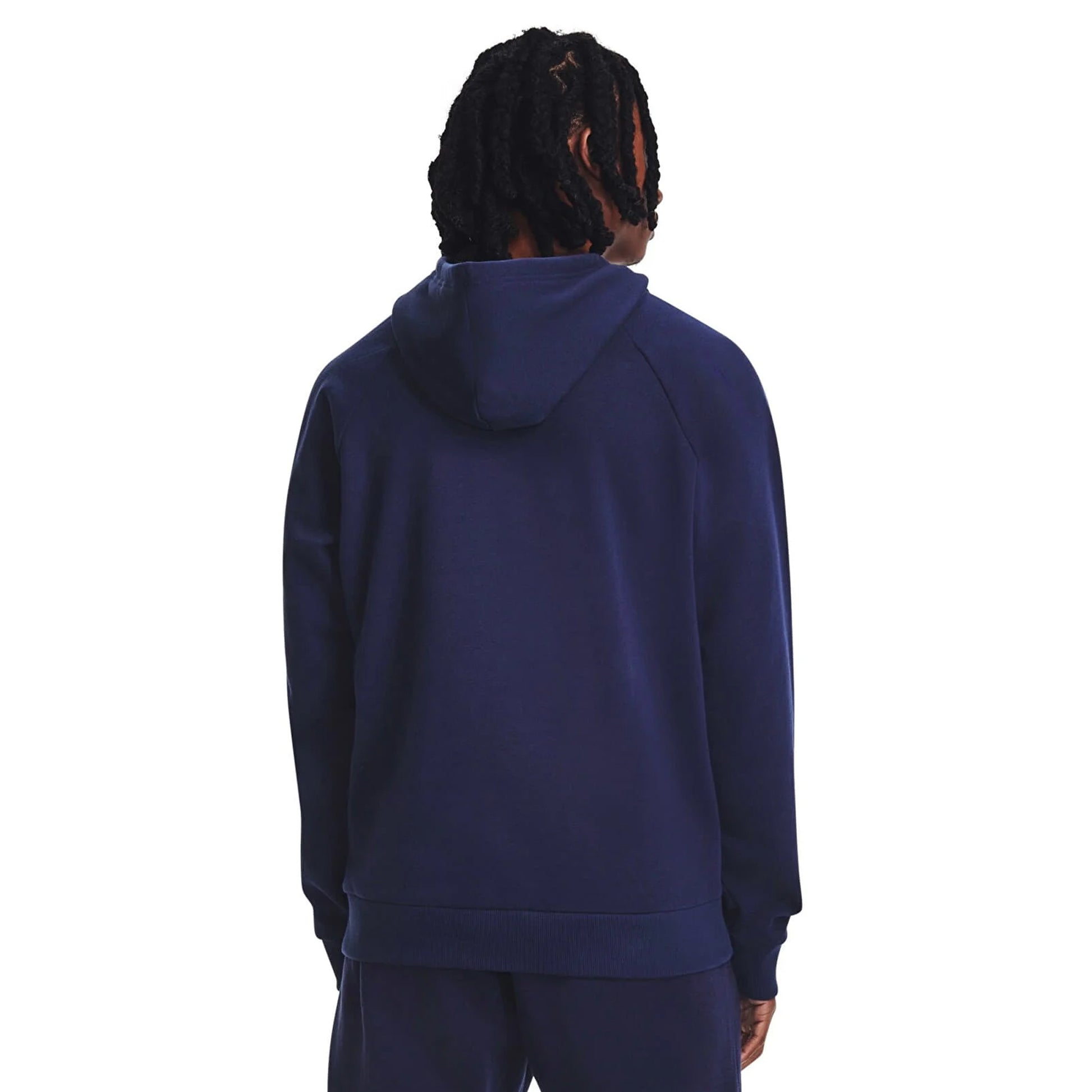 Midnight Navy-White - Lifestyle - Under Armour Unisex Adult Rival Fleece Hoodie