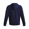 Midnight Navy-White - Back - Under Armour Unisex Adult Rival Fleece Hoodie
