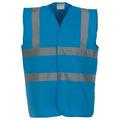 Sapphire Blue - Front - Yoko Unisex Adult Hi-Vis Waistcoat