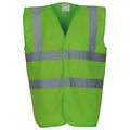 Lime - Front - Yoko Unisex Adult Hi-Vis Waistcoat