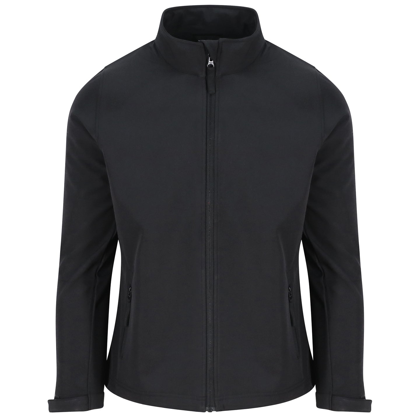 Black - Front - PRO RTX Womens-Ladies Double Layered Soft Shell Jacket