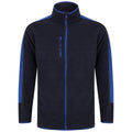 Navy-Royal Blue - Front - Finden & Hales Unisex Adult Fleece Jacket