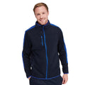 Navy-Royal Blue - Lifestyle - Finden & Hales Unisex Adult Fleece Jacket