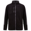 Black-Gunmetal Grey - Front - Finden & Hales Unisex Adult Fleece Jacket