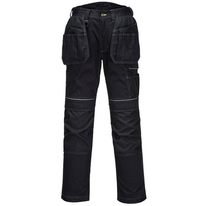 Black - Front - Portwest Unisex Adult Holster Pocket Work Trousers