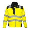 Yellow-Black - Front - Portwest Unisex Adult PW3 Hi-Vis Soft Shell Jacket