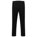 Black - Back - Henbury Mens Stretch Flex Waistband Chinos