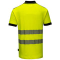 Yellow-Black - Back - Portwest Unisex Adult Hi-Vis Polo Shirt