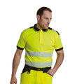 Yellow-Black - Side - Portwest Unisex Adult Hi-Vis Polo Shirt