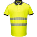 Yellow-Black - Front - Portwest Unisex Adult Hi-Vis Polo Shirt