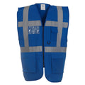 Royal Blue - Front - Yoko Unisex Adult Executive Hi-Vis Waistcoat