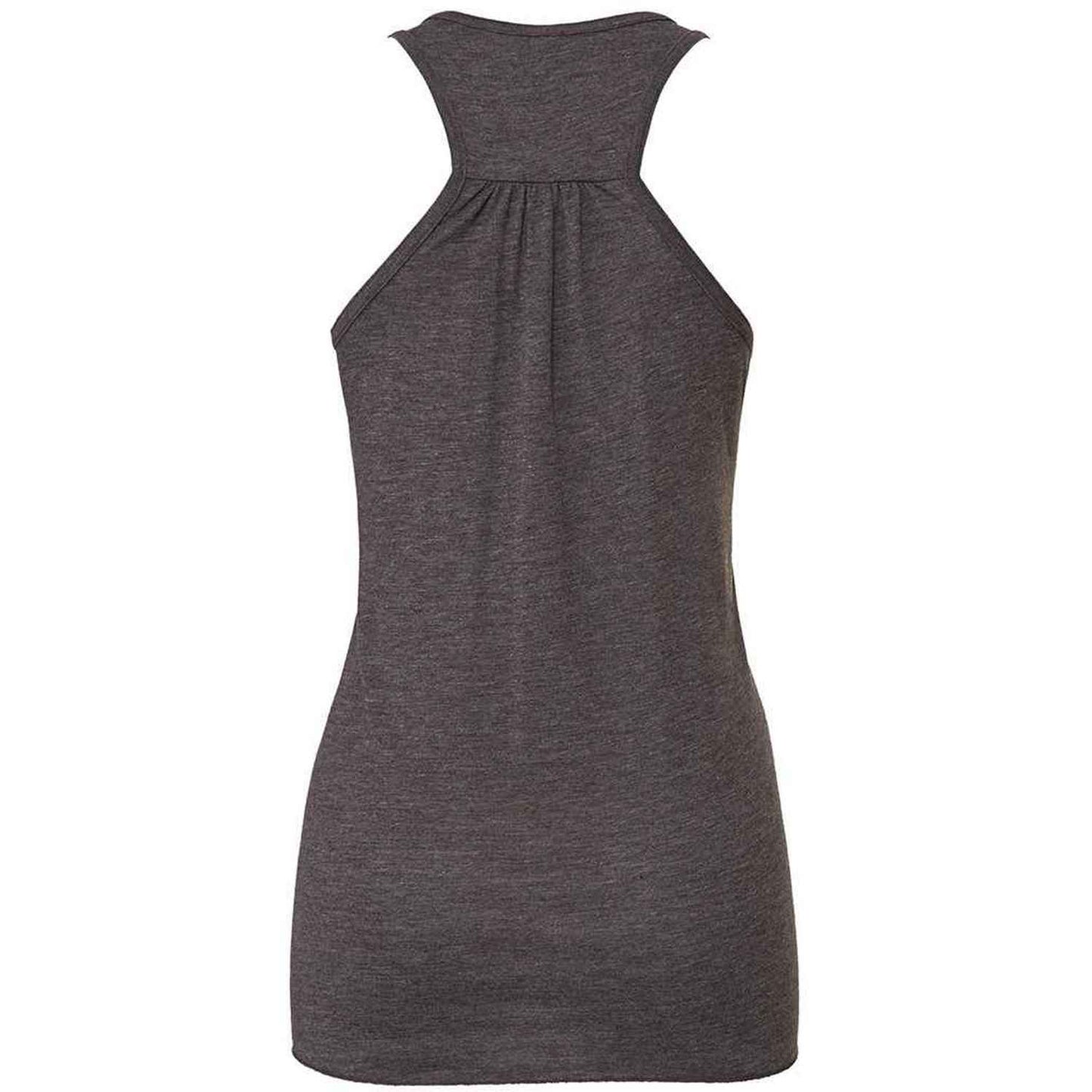 Dark Grey Heather - Back - Bella + Canvas Womens-Ladies Flowy Racerback Tank Top