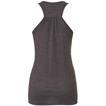 Dark Grey Heather - Back - Bella + Canvas Womens-Ladies Flowy Racerback Tank Top