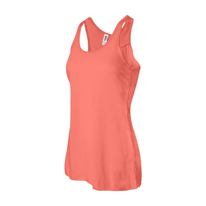 Coral - Side - Bella + Canvas Womens-Ladies Flowy Racerback Tank Top