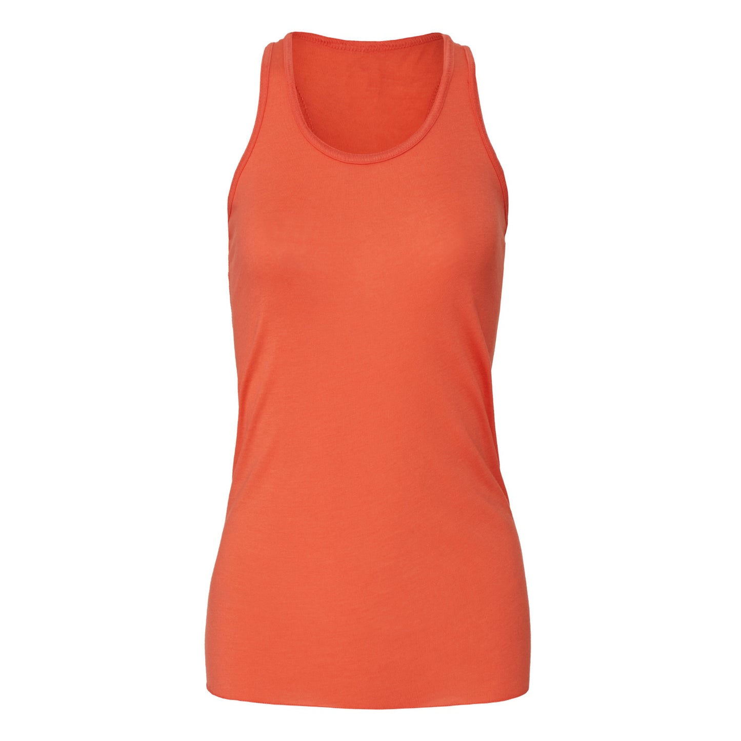 Coral - Front - Bella + Canvas Womens-Ladies Flowy Racerback Tank Top