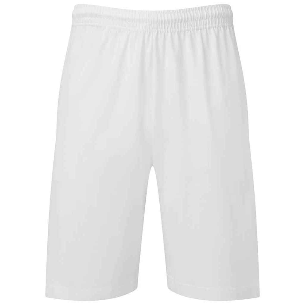 White - Front - Fruit of the Loom Mens Iconic Jersey Shorts