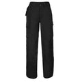 Black - Front - Russell Mens Heavy Duty Work Trousers