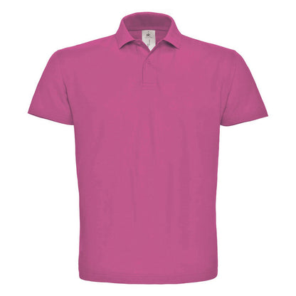Fuchsia - Front - B&C Mens ID.001 Cotton Polo Shirt