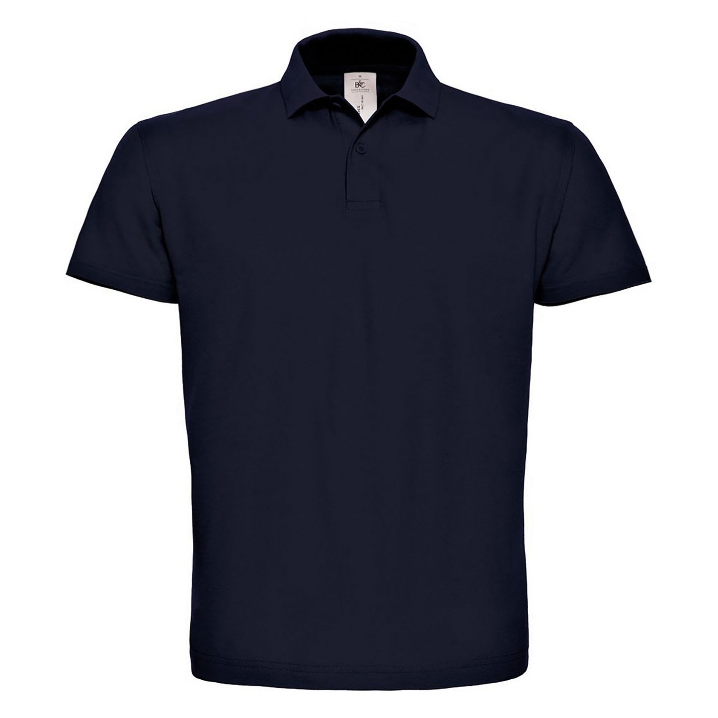 Navy - Front - B&C Mens ID.001 Cotton Polo Shirt