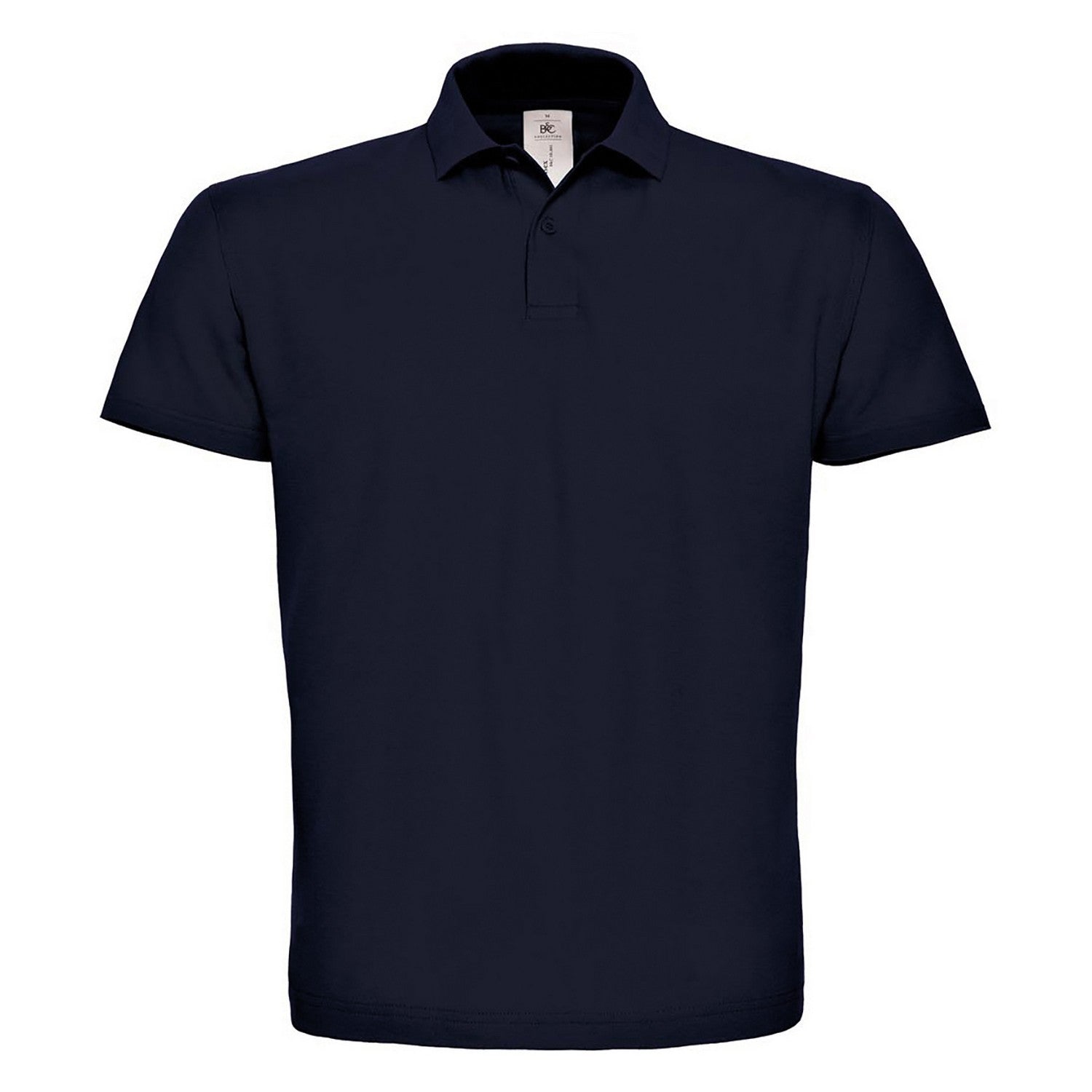 Navy - Front - B&C Mens ID.001 Cotton Polo Shirt