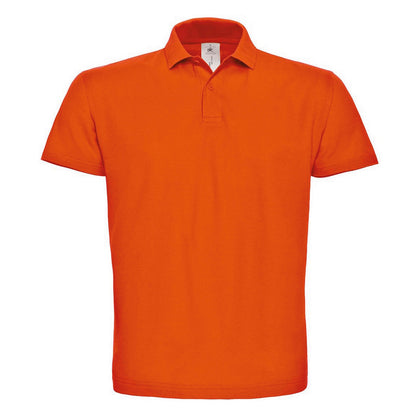 Orange - Front - B&C Mens ID.001 Cotton Polo Shirt
