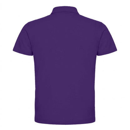 Purple - Back - B&C Mens ID.001 Cotton Polo Shirt
