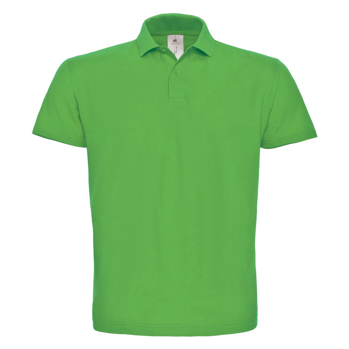 Real Green - Front - B&C Mens ID.001 Cotton Polo Shirt