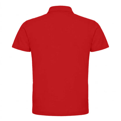 Red - Back - B&C Mens ID.001 Cotton Polo Shirt