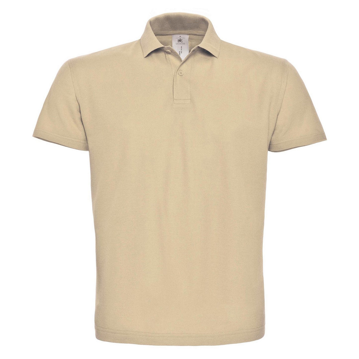 Sand - Front - B&C Mens ID.001 Cotton Polo Shirt