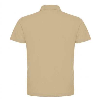 Sand - Back - B&C Mens ID.001 Cotton Polo Shirt