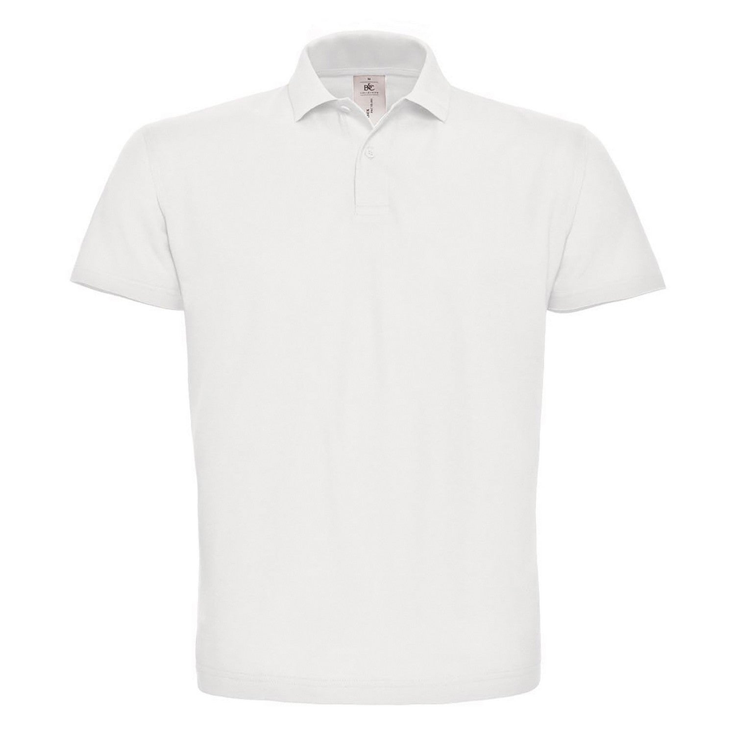White - Front - B&C Mens ID.001 Cotton Polo Shirt