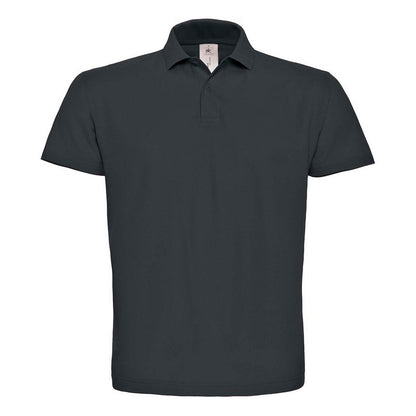 Antracite - Front - B&C Mens ID.001 Cotton Polo Shirt