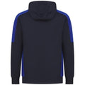 Navy-Royal Blue - Back - Finden & Hales Unisex Adult Team Contrast Panel Hoodie