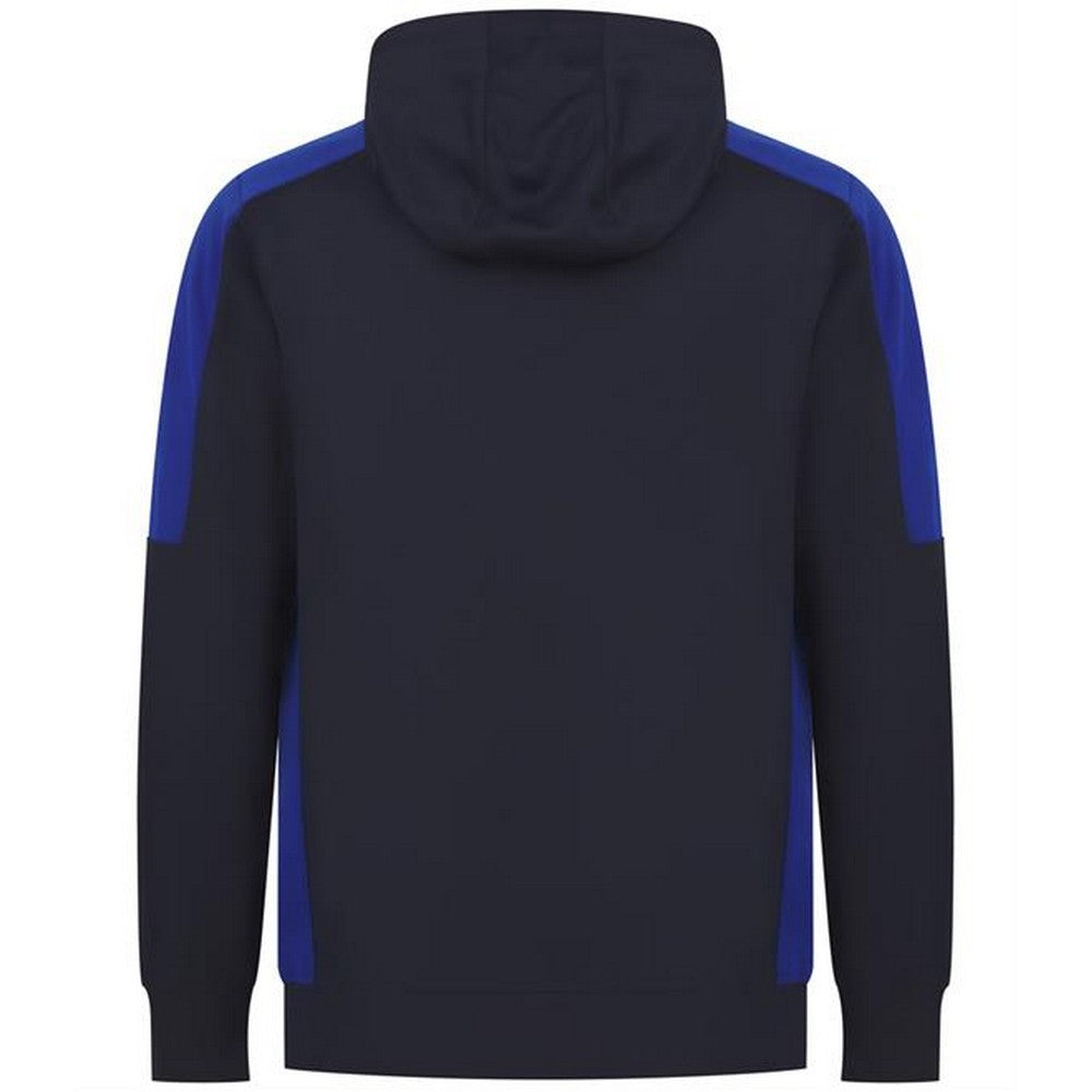 Navy-Royal Blue - Back - Finden & Hales Unisex Adult Team Contrast Panel Hoodie