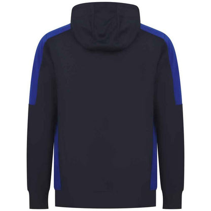 Black-Royal Blue - Back - Finden & Hales Unisex Adult Team Contrast Panel Hoodie