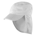 White - Front - Result Headwear Fold Up Legionnaire Hat