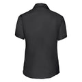 Black - Back - Russell Collection Womens-Ladies Ultimate Non-Iron Short-Sleeved Shirt